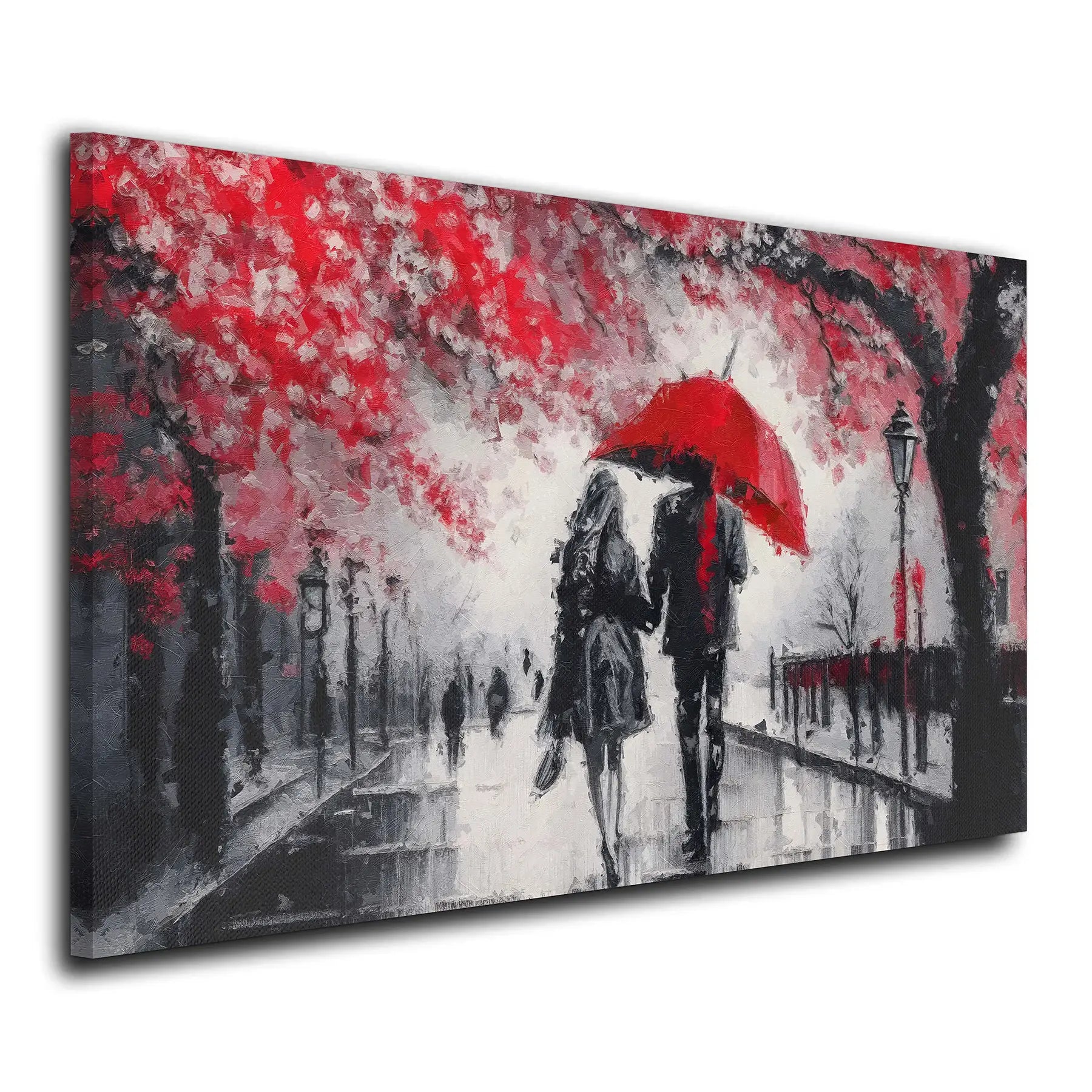 Quadro moderno astratto Paris In Love