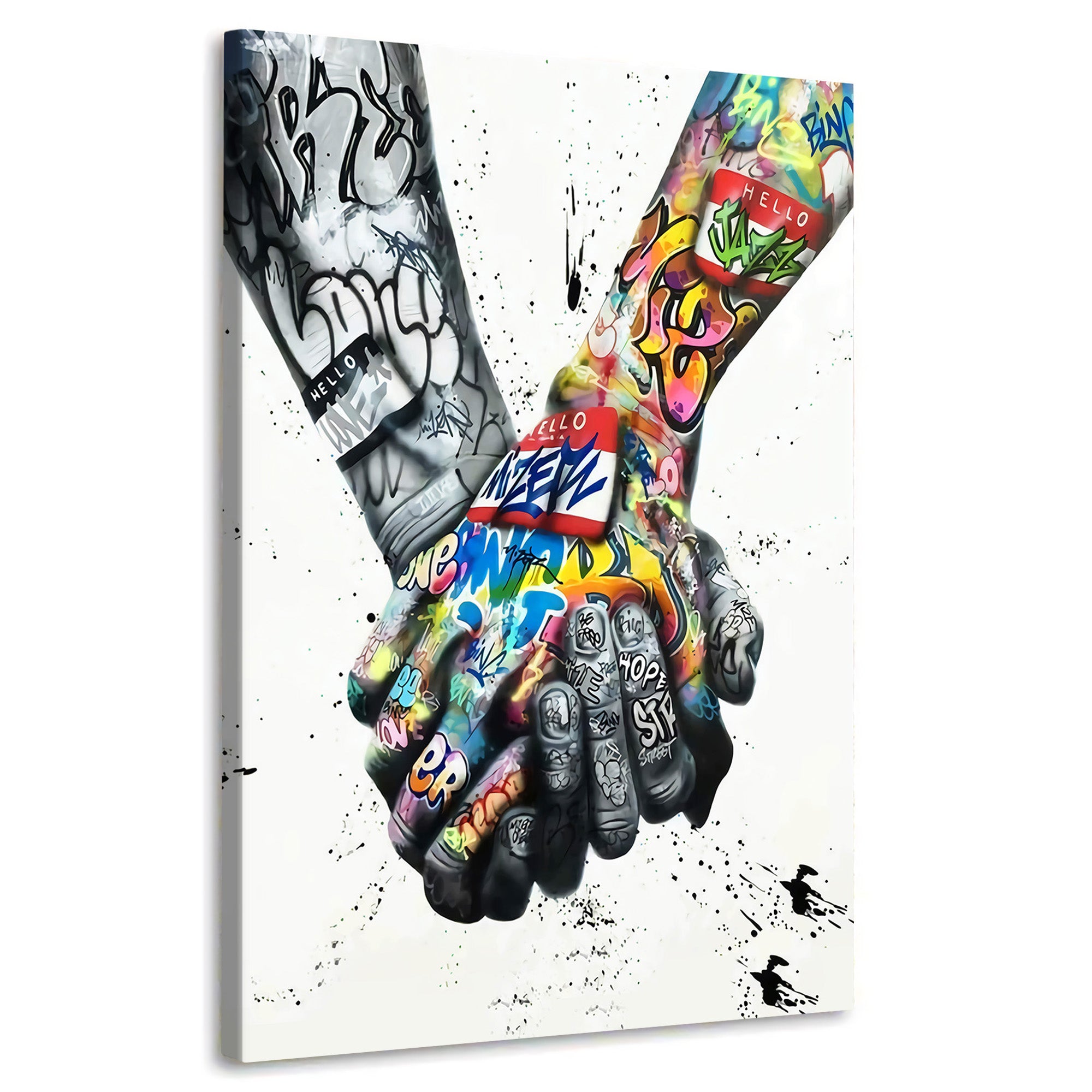 Quadro mano Love Pop Art Style [Consegna gratuita] –