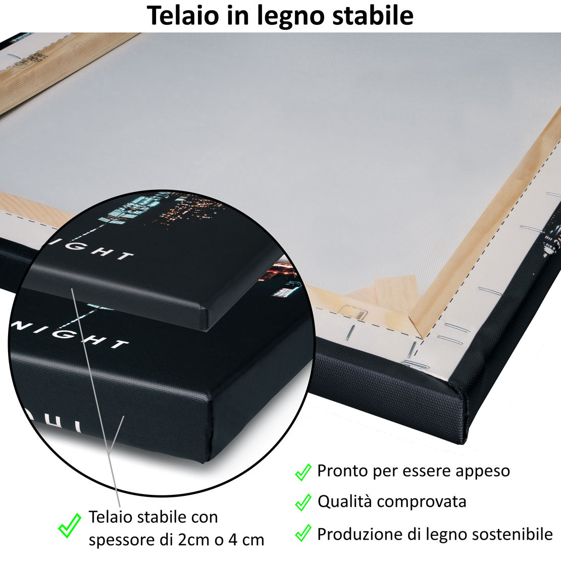 Quadro moderno albero bianco astratto stile scuro