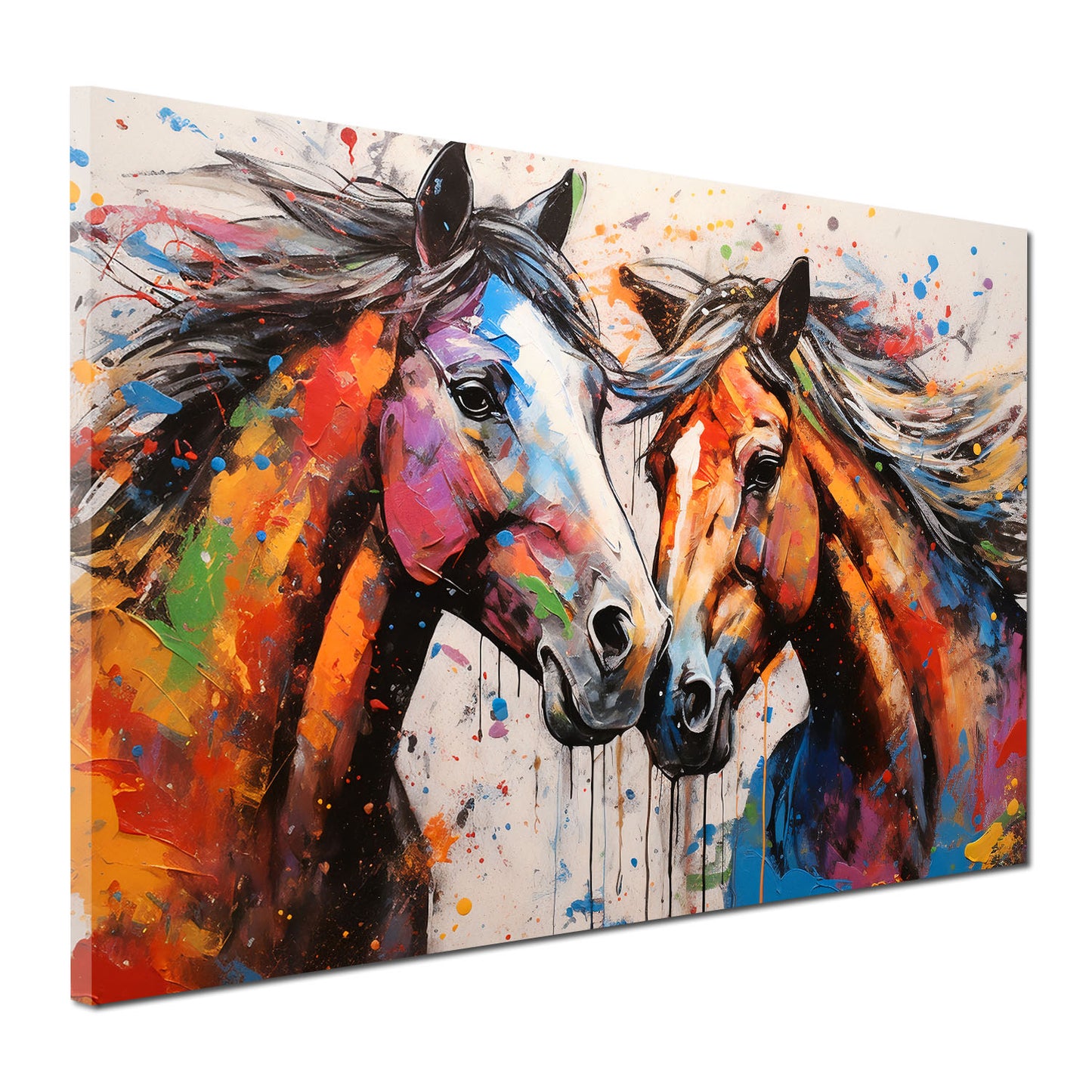 Quadro 2 cavalli Pop Art Colour [Consegna gratuita] –