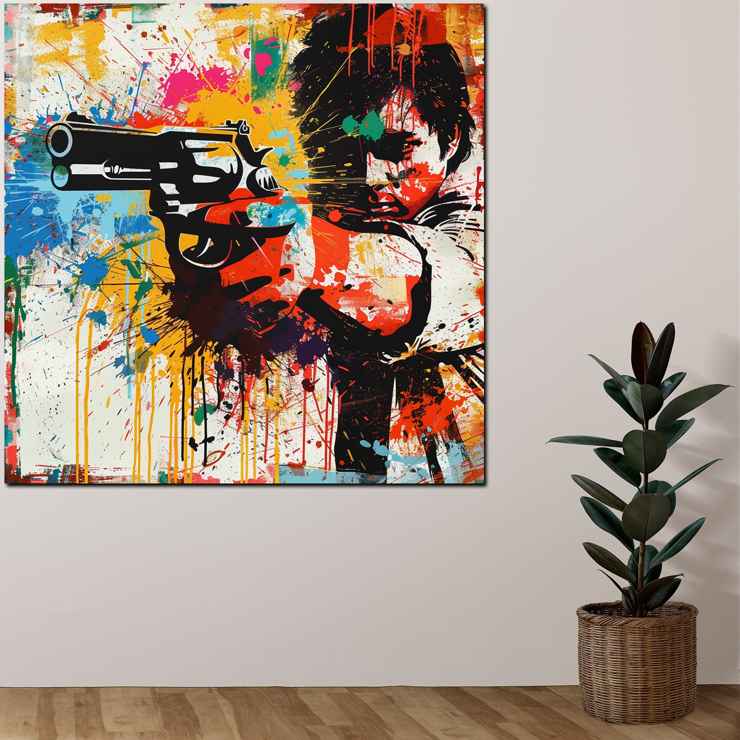 Quadro Abstract Splash One Shot Pop Art