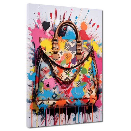 Quadro Astratto Borsa Luxus Pop Art Colour Edition