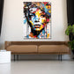 Quadro Astratto Donna Pop Art Colour Edition