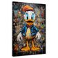 Quadro Comic Duck astratto Pop Art Style