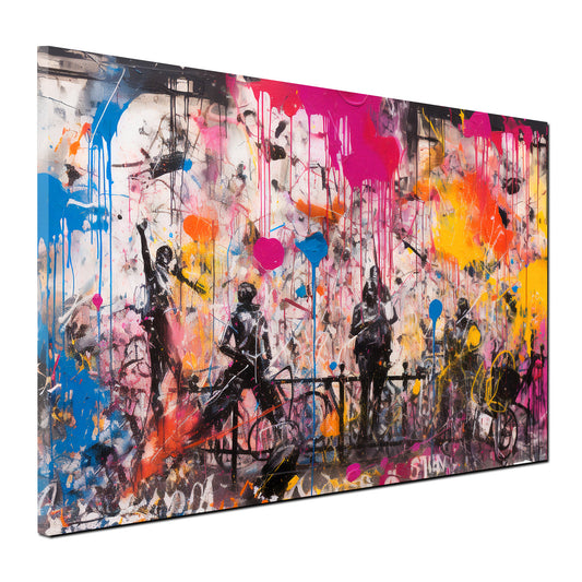 Quadro Figure Street Art astratto Pop Art