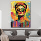 Quadro Frida moderna con occhiali da sole in stile pop art vivace