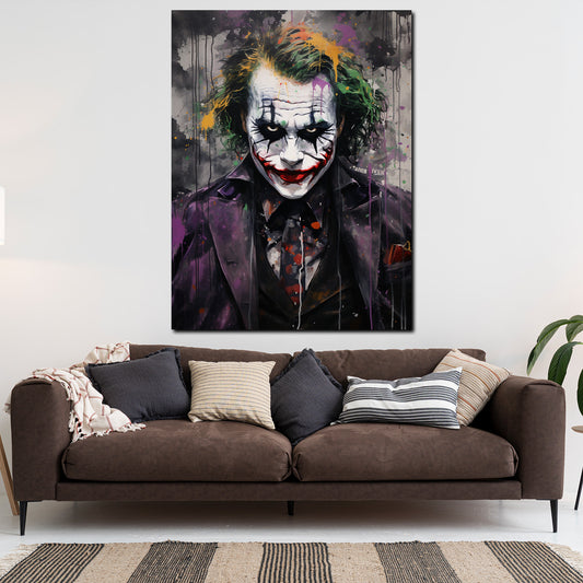 Quadro Joker frontale astratto colour style