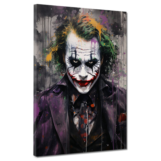 Quadro Joker frontale astratto colour style