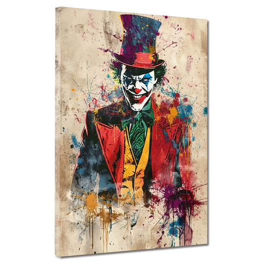 Quadro Joker in stile Pop Art colorato