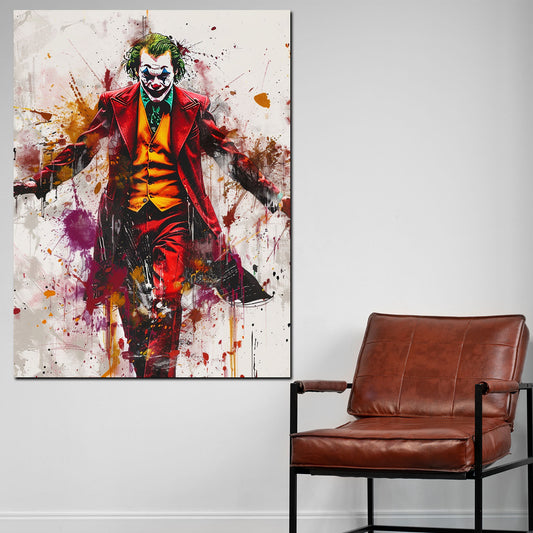 Quadro Joker in stile Pop Art drammatico