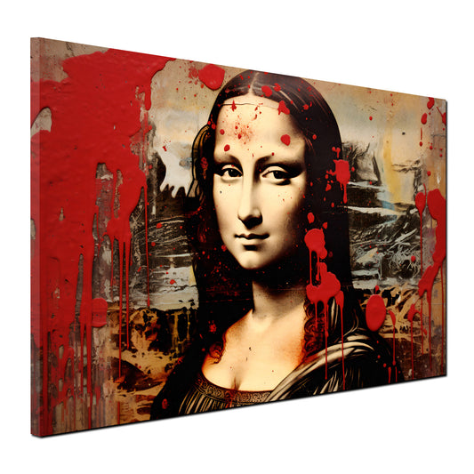 Quadro Mona Lisa arte astratta