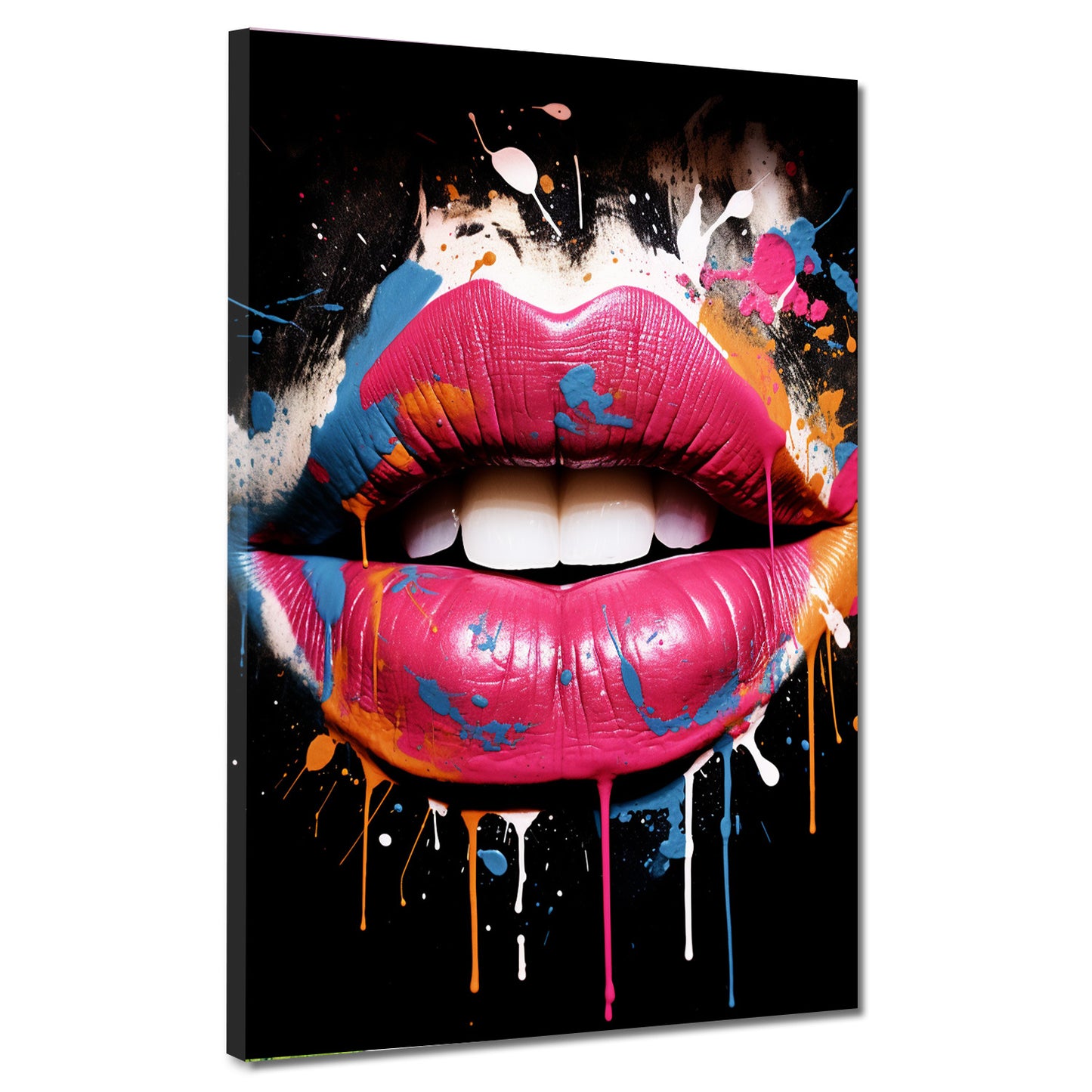 Quadro Pop Art Color Lips Labbra