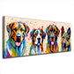 Quadro Pop Art Grandi Cani Colour Style