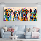 Quadro Pop Art Grandi Cani Colour Style