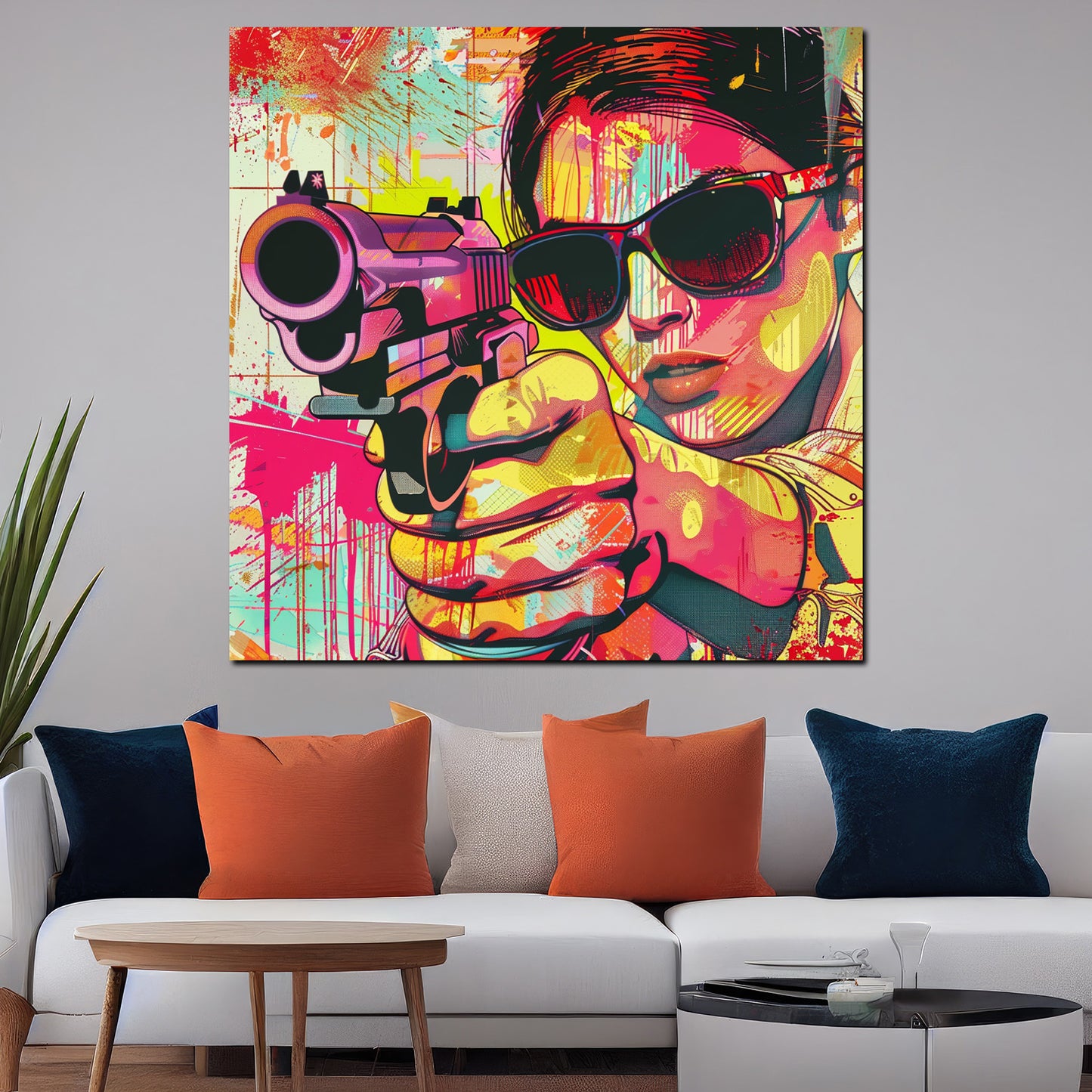 Quadro Pop Art One Shot Retro Girl