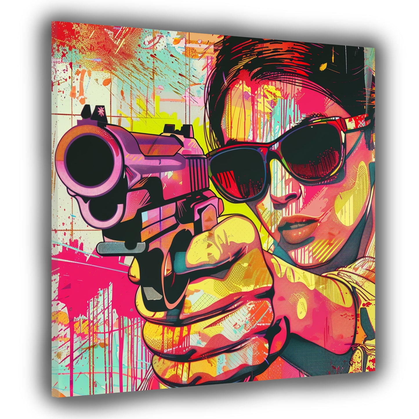 Quadro Pop Art One Shot Retro Girl