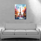 Quadro Pop Art Torre Eiffel Parigi Blue Sky