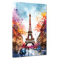 Quadro Pop Art Torre Eiffel Parigi Blue Sky