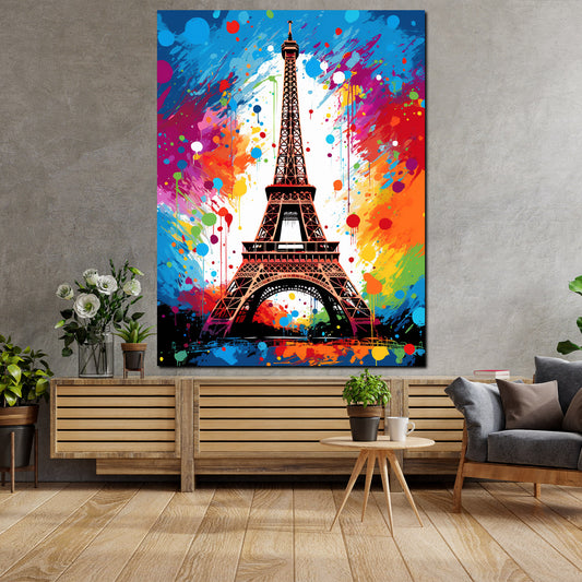 Quadro Pop Art Torre Eiffel Parigi