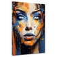 Quadro Pop Art Viso Splash Art, Donna