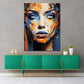 Quadro Pop Art Viso Splash Art, Donna