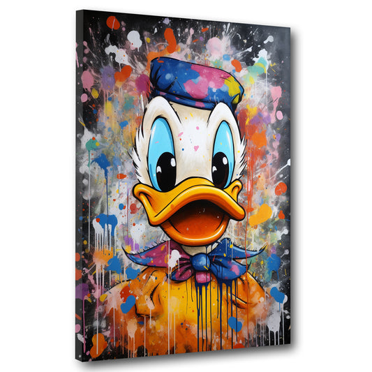 Quadro Pop Art astratto Duck Style