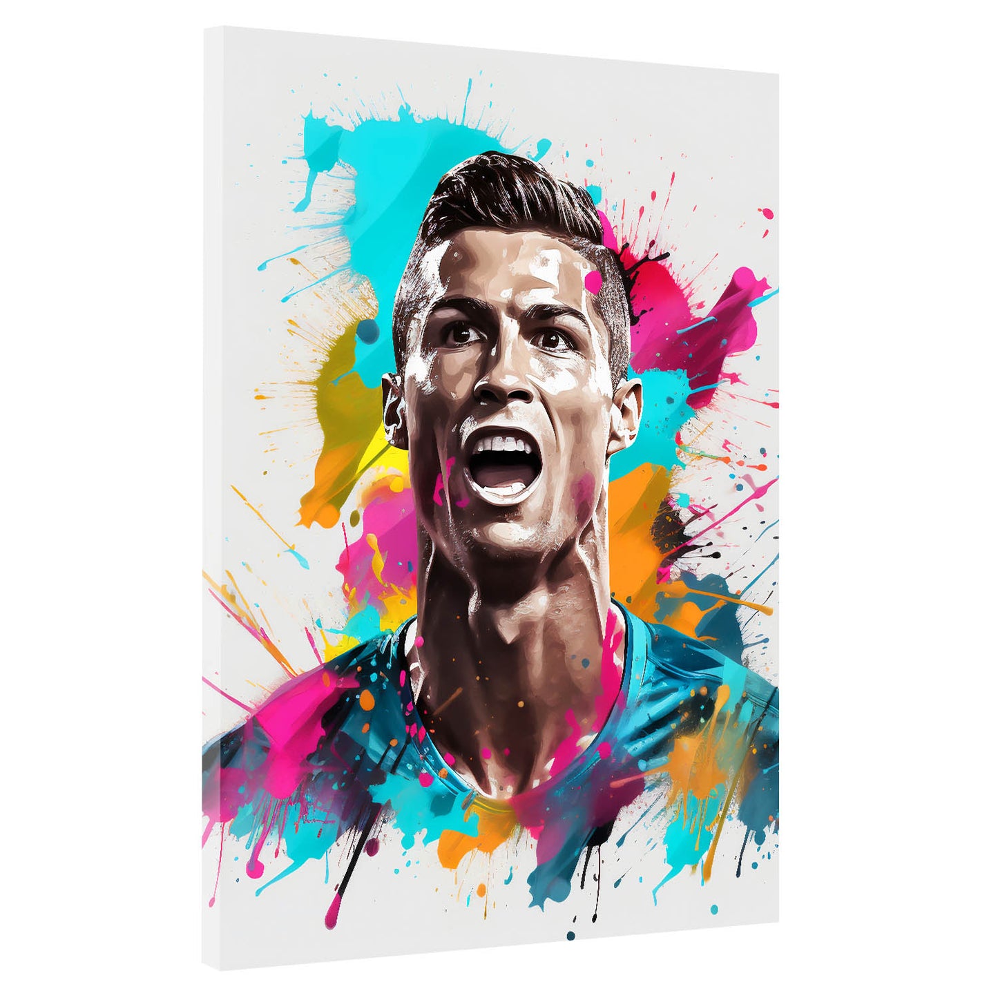 Quadro Ronaldo Abstract Style