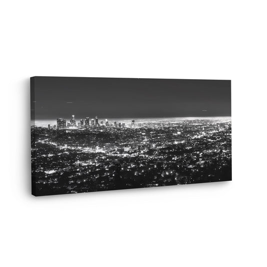 Quadro Skyline, Los Angeles USA, bianco e nero