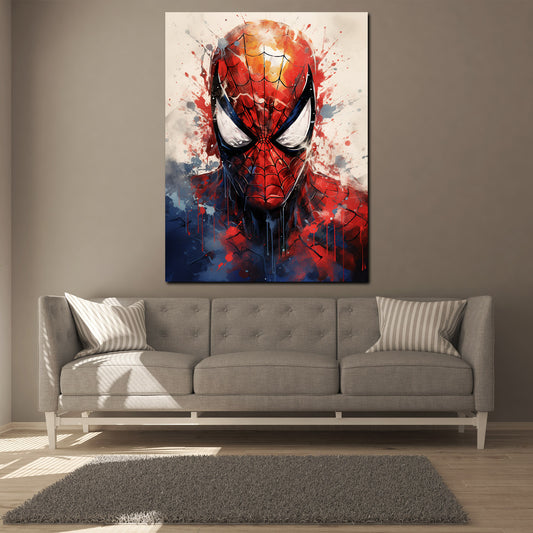 Quadro Spider Man Comic Film Abstract Style