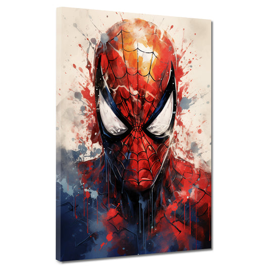 Quadro Spider Man Comic Film Abstract Style