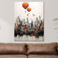 Quadro Street art City Style con palloncini