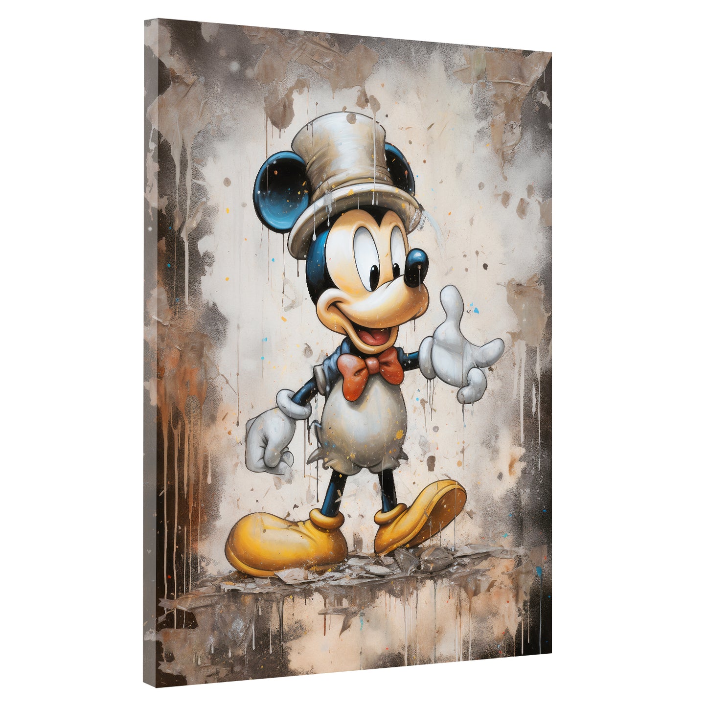 Quadro Topolino Abstract Style