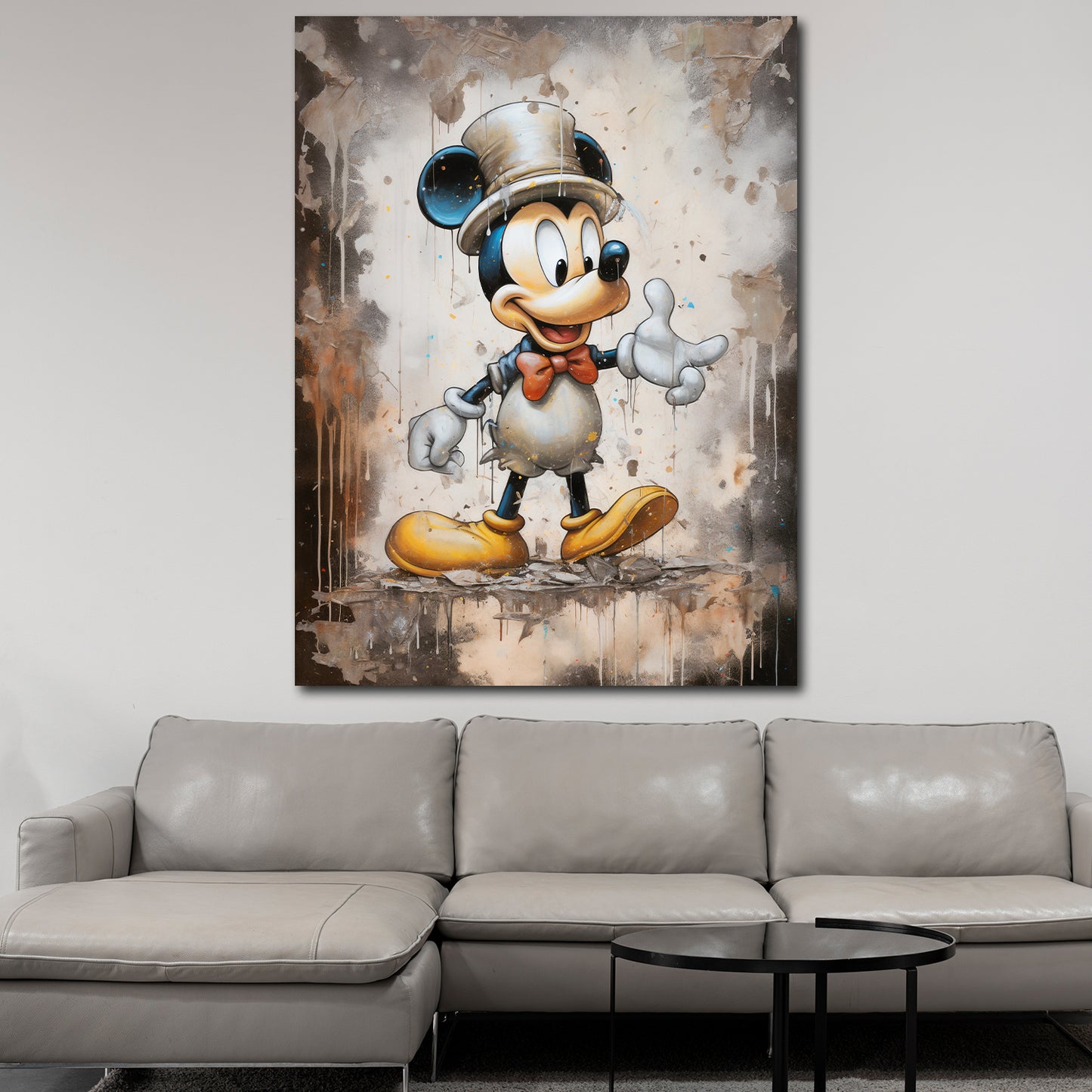 Quadro Topolino Abstract Style