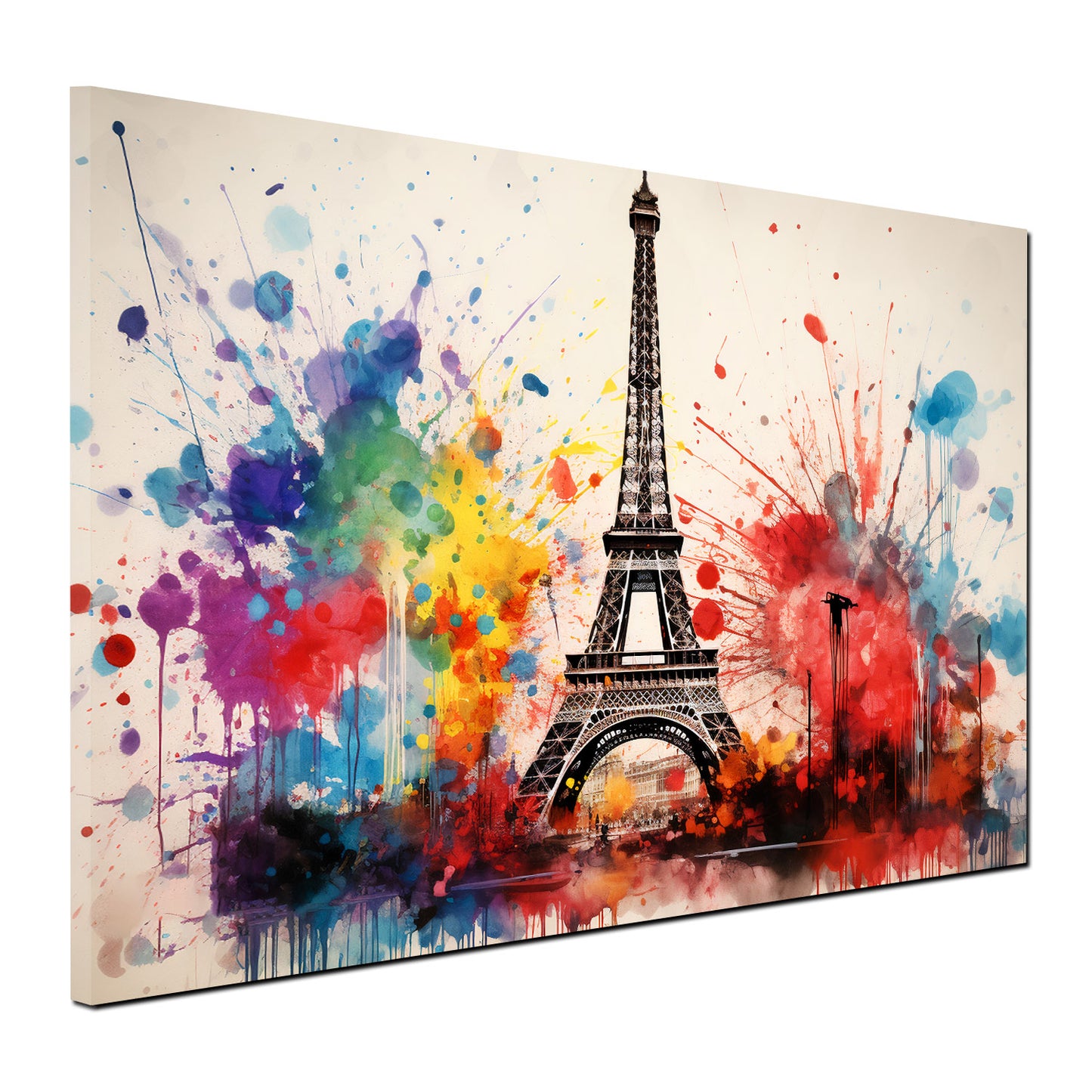 Quadro Torre Eiffel Abstract Splash Frankreich