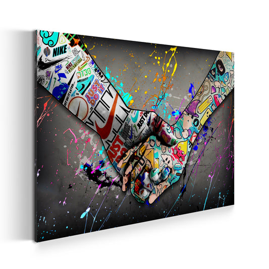 Quadro Touch Graffiti Street Art Mani Pop Art Style