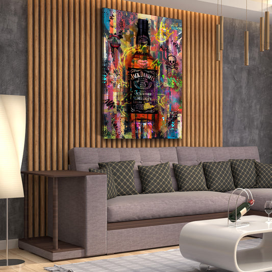 Quadro Whiskey Abstract Style, Pop Art