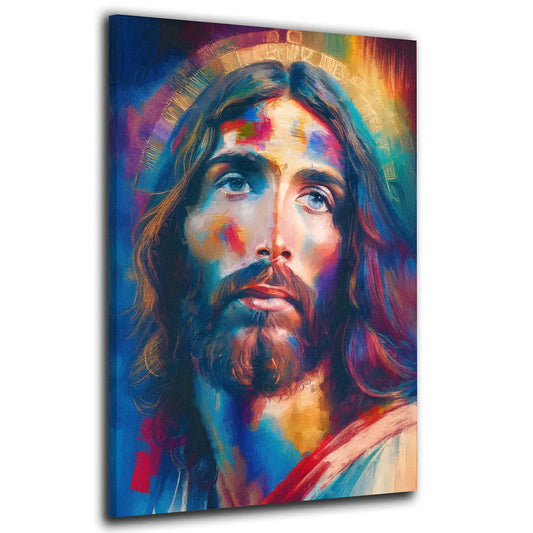 Quadro abstrakt Gesù Cristo Paint Style