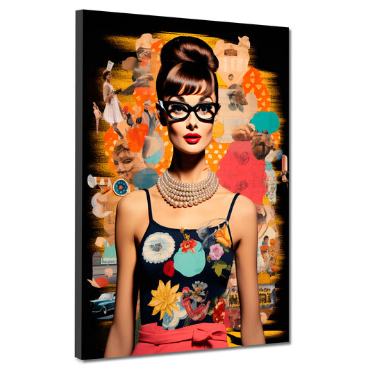 Quadro abstrakt Pop Art Cool Audrey