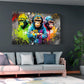 Quadro arte urbana scimmie con cuffie graffiti pop art