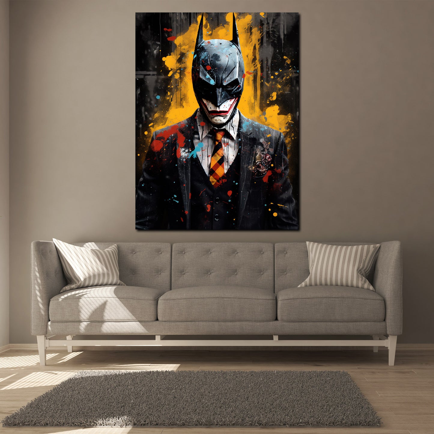 Quadro astratto Batjoker Film