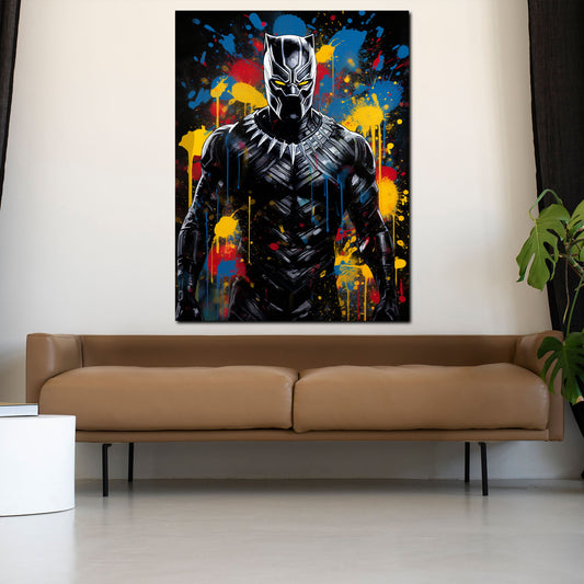 Quadro Black Man Film Panther Pop Art Style