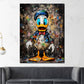 Quadro astratto Comic Duck Pop Art Colour