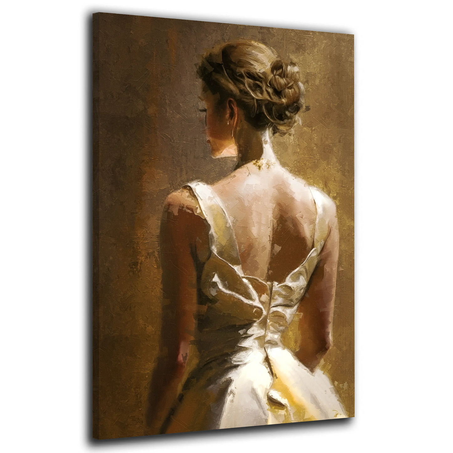 Quadro astratto Donna Paint Style