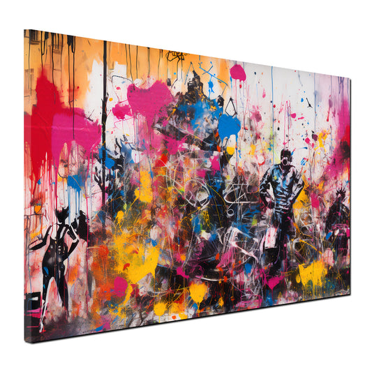 Quadro astratto Street Art Multicolor Style