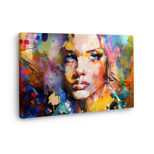 Quadro astratto bellissima donna