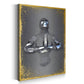 Quadro astratto figura 3D in metallo Praying Arte murale metallica body