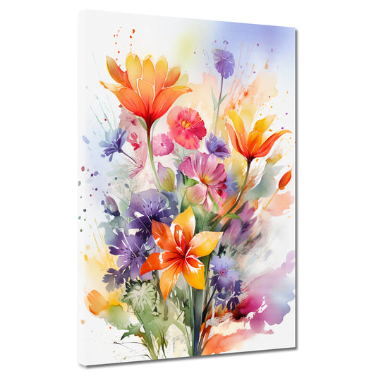 Quadro astratto mazzo di fiori