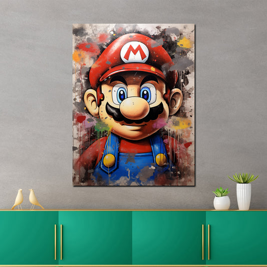 Quadro astratto pop art Mario