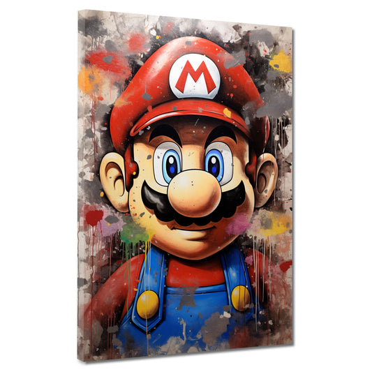 Quadro astratto pop art Mario