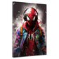 Quadro astratto spiderman con cuffie